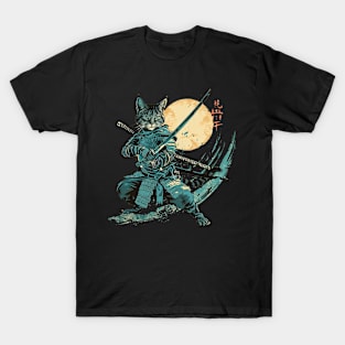 samurai cat T-Shirt